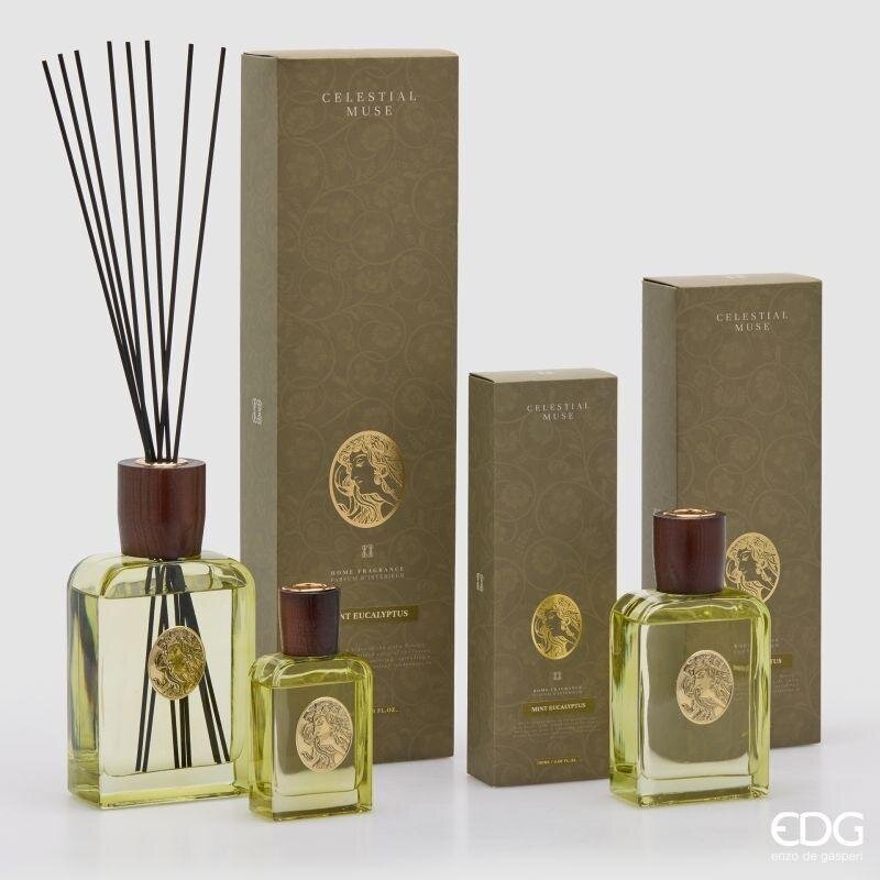 edg enzo de gasperi edg enzo de gasperi profumatore ambiente bottiglia diva 490 ml menta ed eucalipto diffusore fragranza design elegante ean 8059824656087