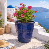 edg enzo de gasperi edg enzo de gasperi set 3 pz vaso atlas limoni svasato h 47 cm h 36 cm h 29 cm waterproof blu ean 8059824486448