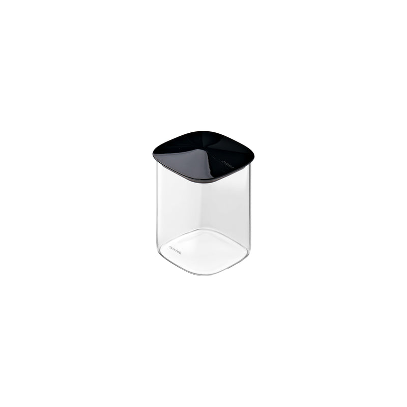 guzzini guzzini barattolo rettangolare fresh style 1 000 ml vetro tappo nero ean 8008392418467