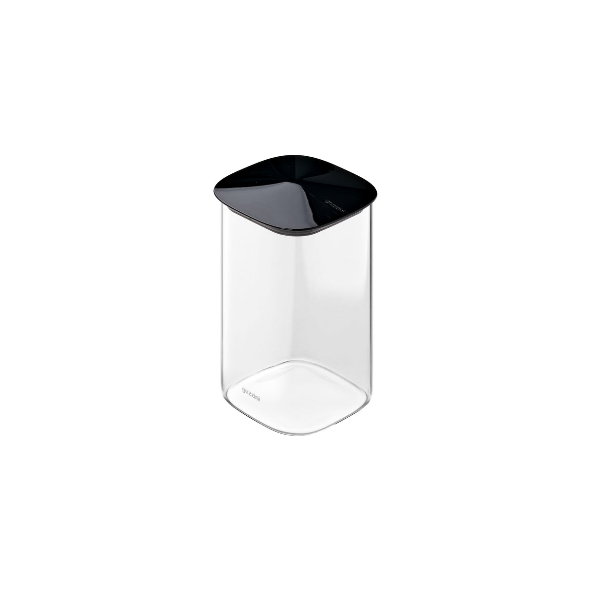 guzzini guzzini barattolo rettangolare fresh style 1 300 ml vetro tappo nero ean 8008392418474