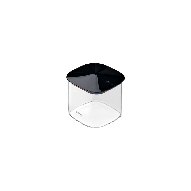 guzzini guzzini barattolo rettangolare fresh style 600 ml vetro tappo nero ean 8008392418450