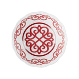 guzzini guzzini contenitore natalizio harmonia melamina d 30 cm table decor bianco rosso ean 8008392412632