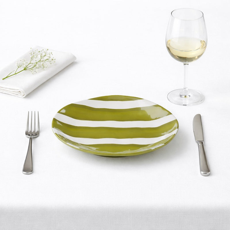 guzzini guzzini piatto dessert riviera melamina d 215 cm bianco verde ean 8008392426998