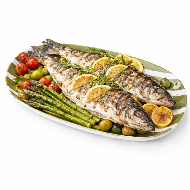 guzzini guzzini vassoio l riviera melamina 43 x 235 cm bianco verde ean 8008392427094