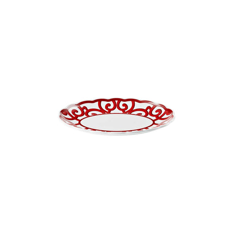 guzzini guzzini vassoio ovale piccolo natalizio harmonia melamina 365 x 27cm table decor bianco rosso ean 13291631