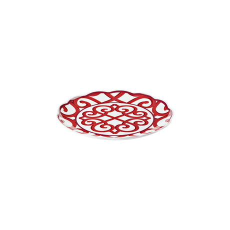 guzzini guzzini vassoio tondo grande natalizio harmonia melamina d 4550 cm table decor bianco rosso ean 8008392412847