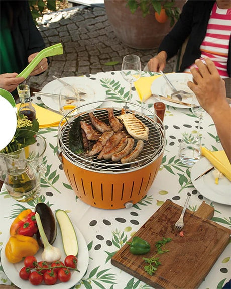lotusgrill lotusgrill barbecue portatile 43 5 x 43 5 x 25 7 cm per esterno arancione ean 4260023010929