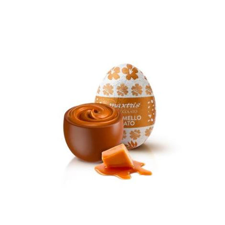 maxtris maxtris ovette di pasqua soft caramello salato stagnolate in astuccio 200 gr ean 8022470871234