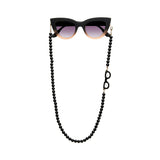 okkia okkia collana bijoux con palline in plastica per occhiali e mascherina colore black pearl ean 8056211376108