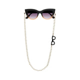 okkia okkia collana bijoux con palline in plastica per occhiali e mascherina colore white pearl ean 8056211376092