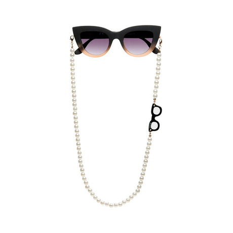 okkia okkia collana bijoux con palline in plastica per occhiali e mascherina colore white pearl ean 8056211376092