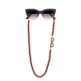 okkia okkia collana bijoux con palline in vetro per occhiali e mascherina colore tigers eye ean 8056211376078