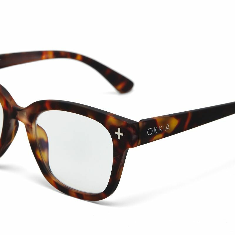 okkia okkia occhiale da lettura mod giovanni premontato soft touch spring anti luce blu magframe havana diottrie 2 50 ean 8056211370793