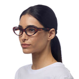 okkia okkia occhiale da lettura mod lina cat eye classic havana diottrie 2 50