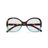 okkia okkia occhiale da lettura mod verona premontato butterfly soft touch spring anti luce blu havana blue diottrie 2 00 ean 8056211374029