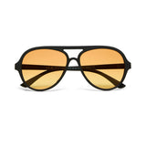 okkia okkia occhiale da sole premontato a forma di goccia mod alessio soft touch black lenti yellow ean 8056211375392