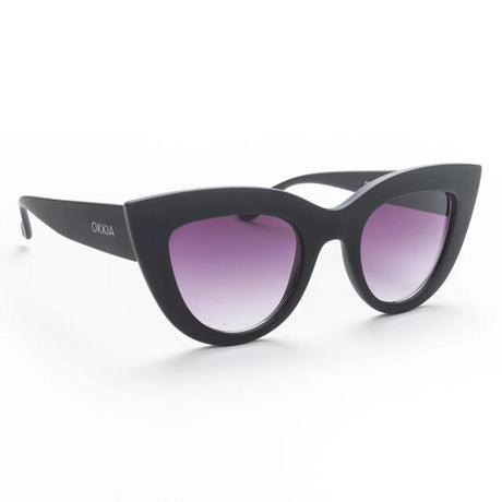 okkia okkia occhiale da sole premontato gatto big frame mod claudia black ean 8052862284830