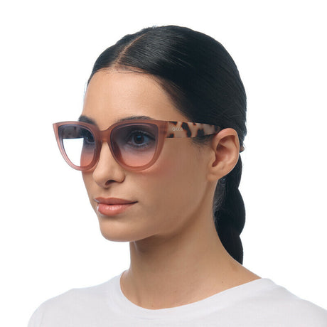 okkia okkia occhiale da sole premontato gatto lite mod silvia soft touch pink havana lenti blue pink ean 8056211375385