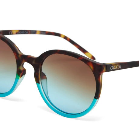 okkia okkia occhiale da sole premontato mod berlino havana blue ean 8056211371301