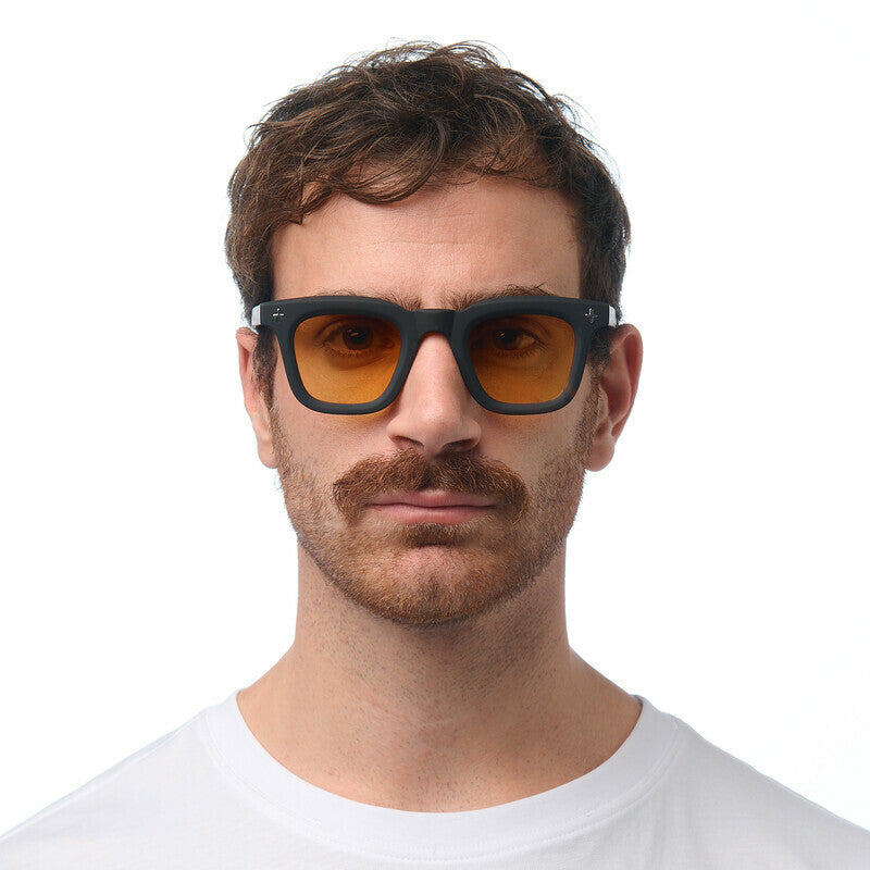 okkia okkia occhiale da sole premontato mod firenze soft touch black havana lenti yellow ean 8056211375712