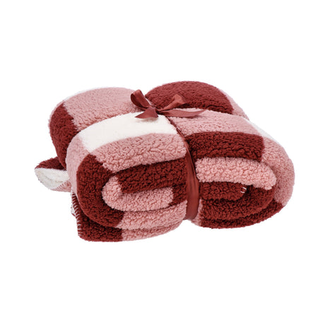 regalo italiano regalo italiano coperta matrimoniale morbida tessuto e sherpa 200 x 220 cm colori assortiti 1 pz ean 8057586171152