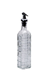 regalo italiano regalo italiano oliera acetiera ass con tappo acciaio 500 ml h 30 cm 6 x 6 cm vetro trasparente 1 pz ean 8057586201705
