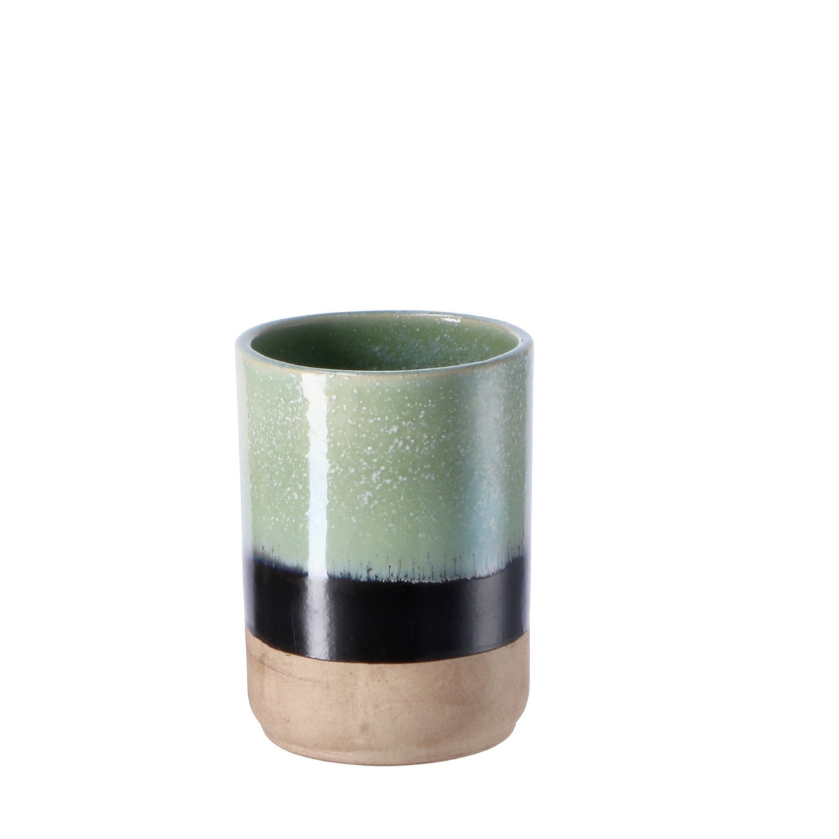 regalo italiano regalo italiano portaspazzolini in ceramica ass d 8 cm h 12 cm bicchiere bagno porta spazzolini moderno 1 pz ean 8057586010017
