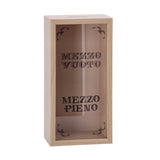 regalo italiano regalo italiano salvadanaio in mdf e vetro 15 x 10 cm h 30 cm ass porta risparmi decorativo moderno 1 pz ean 8057586123700