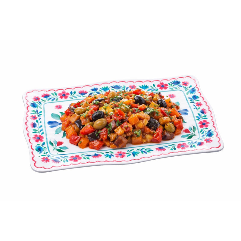 regalo italiano regalo italiano vassoio rettangolare glen in melamina 36 x 23 cm h 2 cm multicolor ean 8057586160828
