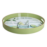 tognana tognana vassoio rotondo gin tonic serving summer time d 38 cm decorativo polipropilene multicolor ean 8056444550290
