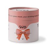 wd lifestyle wd lifestyle bicchiere vetro borosilicato cc 250 ml decoro fiocco rosa ean 8055035680583