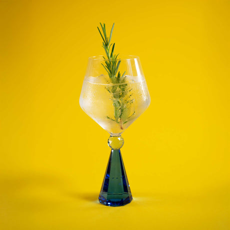 wd lifestyle wd lifestyle calice per gin tonic in verto base effetto diamante blu ean 8055035683959