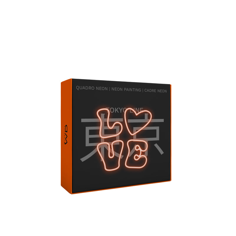 wd lifestyle wd lifestyle cornice con inserti luminosi 30 x 30 cm decoro love ean 8055035681795