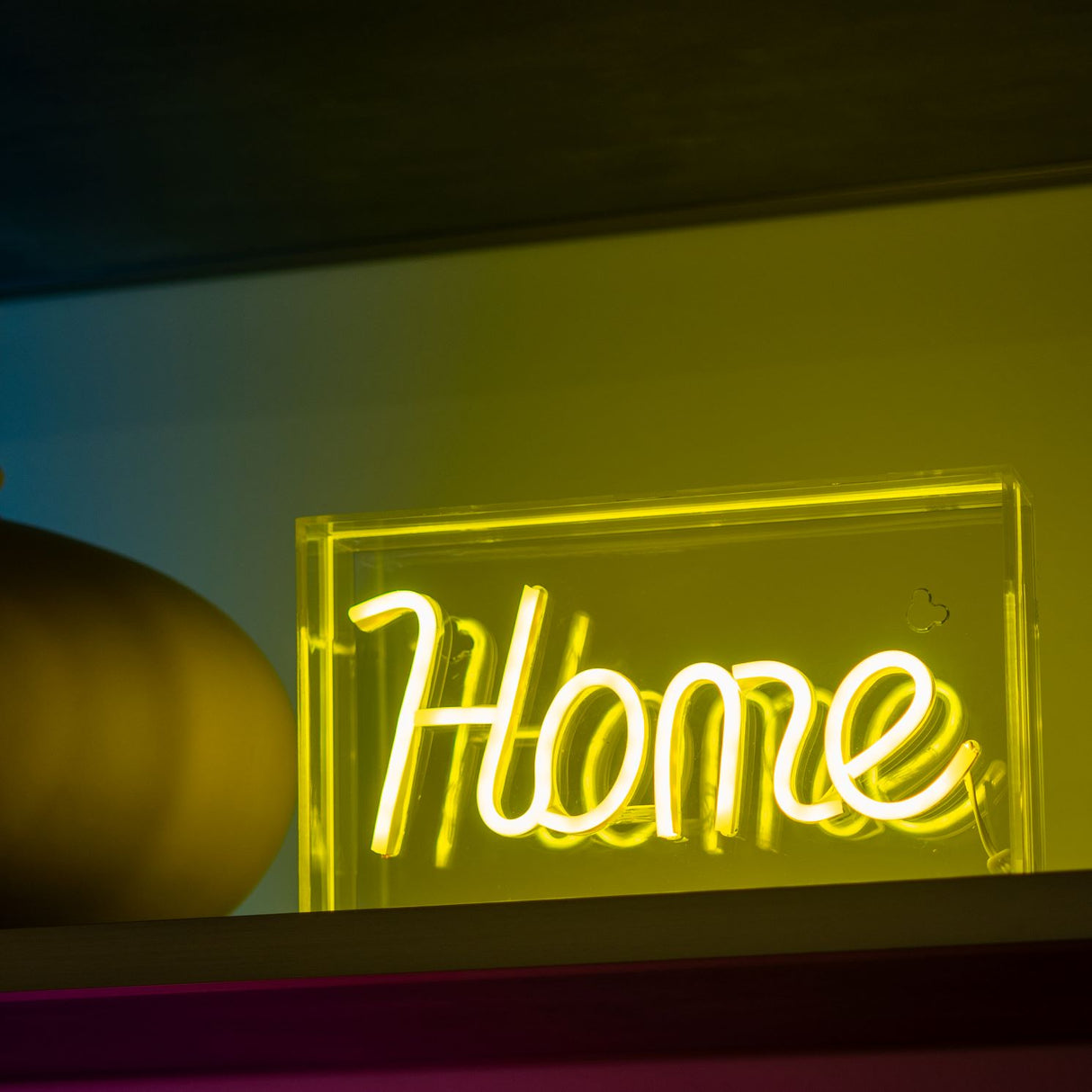 wd lifestyle wd lifestyle insegna neon con cornice in plexiglass 23 x 13 cm decoro home ean 8053300579358