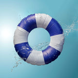 wd lifestyle wd lifestyle salvagente gonfiabile decorazione fasce bianche e blu