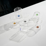 wd lifestyle wd lifestyle set 6 bicchierini vetro borosilicato 10 cm multicolor ean 8055035684338