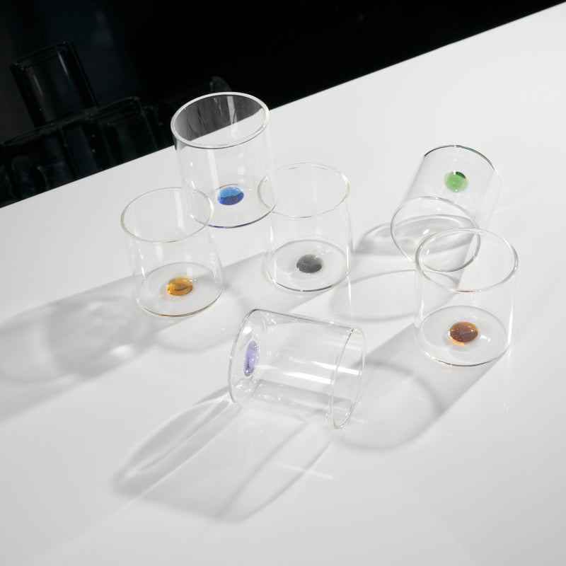 wd lifestyle wd lifestyle set 6 bicchierini vetro borosilicato 10 cm multicolor ean 8055035684338