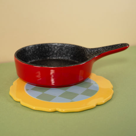 wd lifestyle wd lifestyle sottopentola in stoneware d 18 cm giallo ean 8055035684802