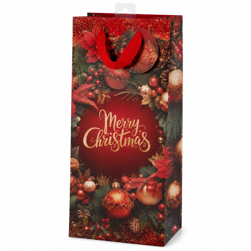 ad trend ad trend borsa portabottiglia in carta stampata ass decoro 12x9x36 cm natalizio 1 pz ean 8057586215757