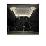 bigiemme bigiemme alzata plexiglass trasparente per top led 48x48 cm h 30 cm