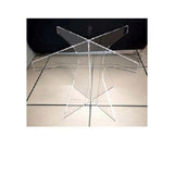 bigiemme bigiemme alzata trasparente in plexiglass per top led 39x39 cm h 30 cm