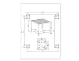 bizzotto bizzotto pergola ocean 3 x 4 mt natural seta ean 8051836790186