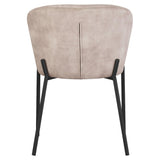 di mo commerciale di mo commerciale sedia jackie in tessuto beige con gambe nere in metallo sedia design moderna ean 8010402506934