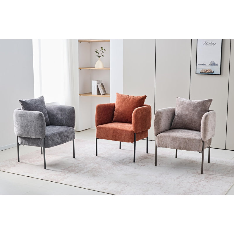 di mo di mo poltroncina dolly in poliestere grigio con gambe in metallo sedia design moderna ean 8010402524068