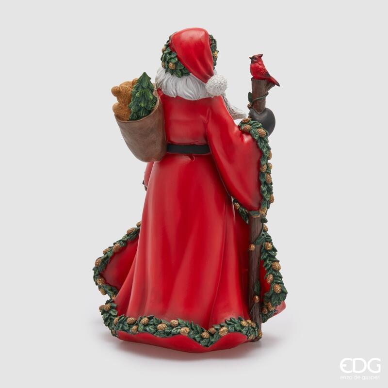 edg enzo de gasperi edg enzo de gasperi decoro babbo natale viandante h 47 cm l 32 cm l 235 cm green red ean 8059824541192