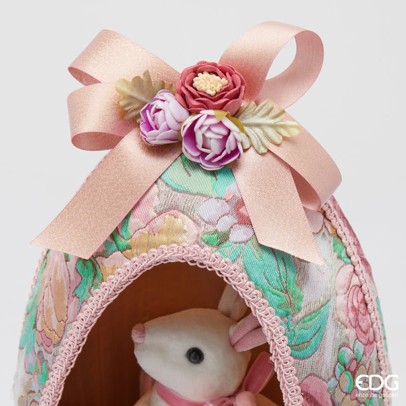 edg enzo de gasperi edg enzo de gasperi decoro uovo di pasqua con pulcino h 33 cm d 18 cm multicolor ean 8059824626004