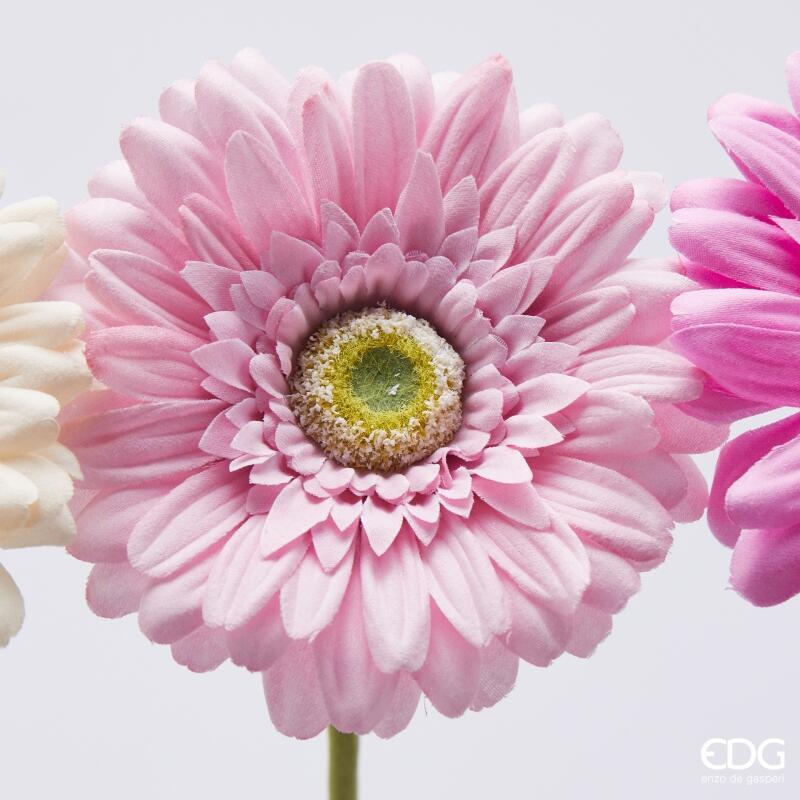 edg enzo de gasperi edg enzo de gasperi gerbera ramo ass h 60 cm d 12 cm pianta artificiale rosa crem 1 pz ean 8059824457028