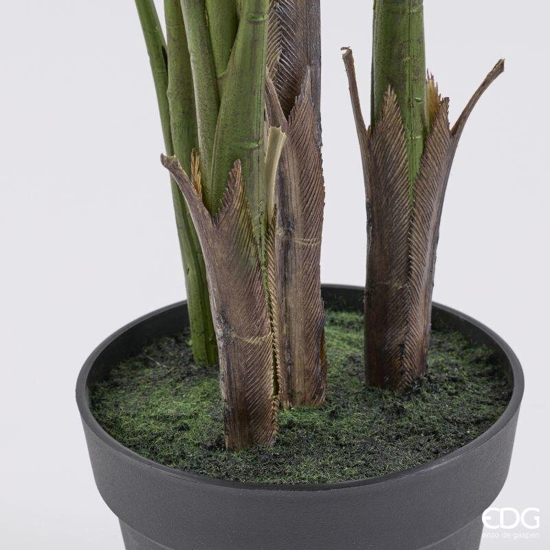 edg enzo de gasperi edg enzo de gasperi pianta artificiale palma areca h 142 cm verde con vaso anti uv per interno ed esterno ean 8059824655387