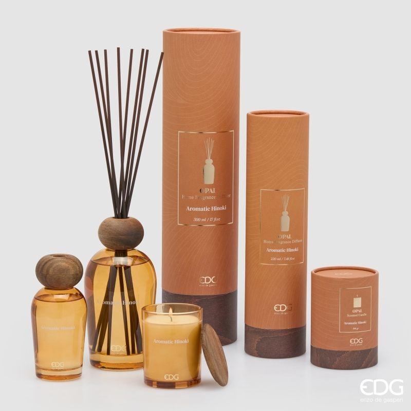 edg enzo de gasperi edg enzo de gasperi profumatore bottiglia opal 220 ml h 14 cm aromatic hinoki ean 8059824627162