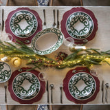 guzzini guzzini posate insalata natalizie harmonia melamina 298 x 10 cm table decor bianco verde ean 13292164